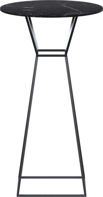 Black Hourglass Bar Table